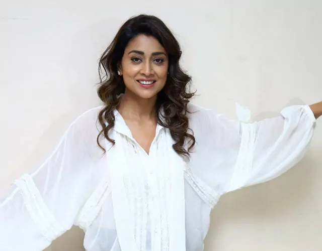 Shriya Saran at Gamanam Success Meet